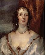 Anthony Van Dyck Details of Anna Dalkeith,Countess of Morton, and Lady Anna Kirk oil painting on canvas
